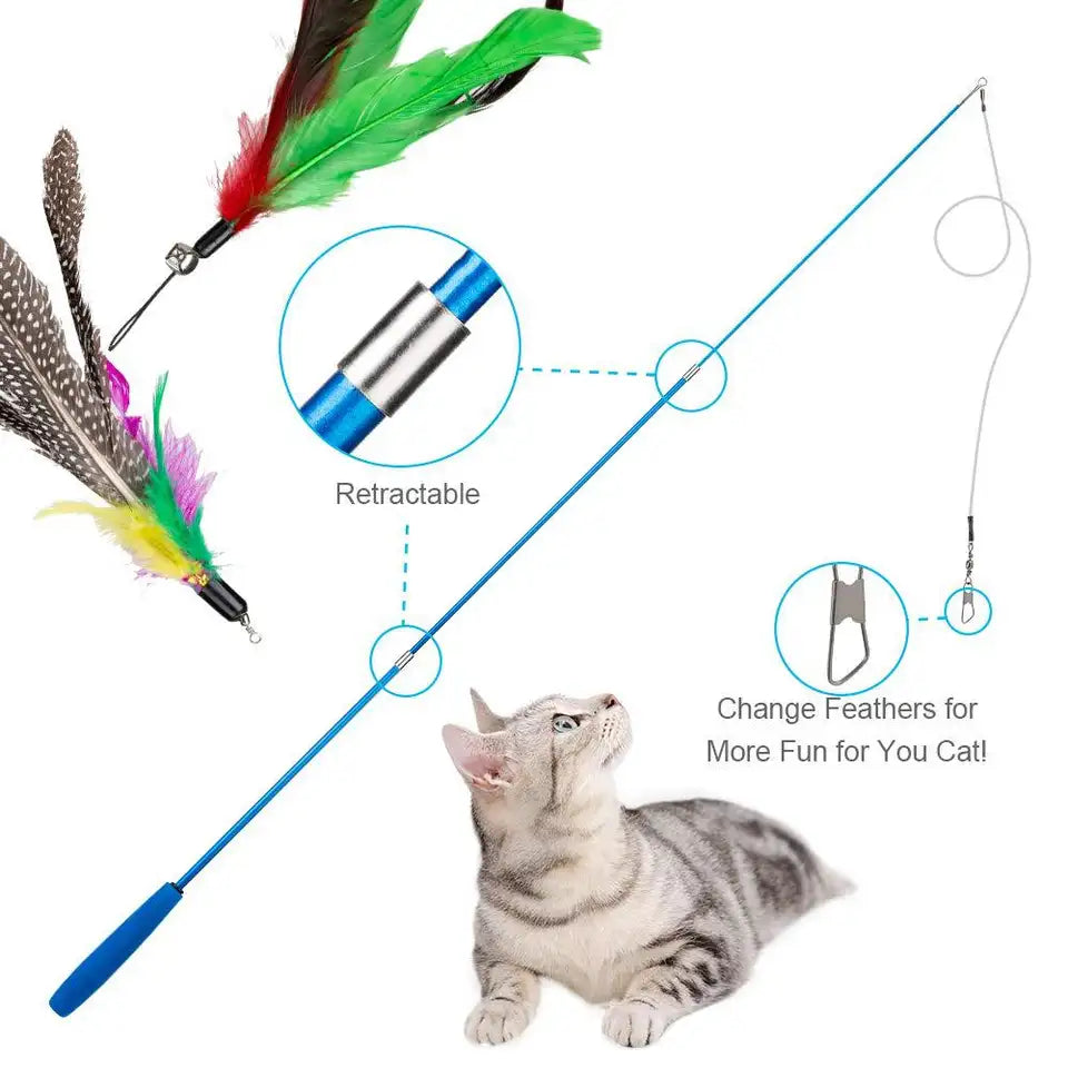 Feather Teaser Cat Wand