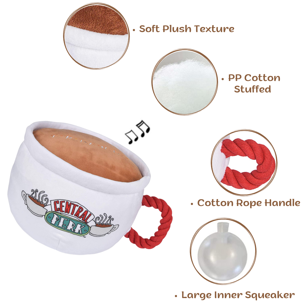 Dog Toy Central Perk Coffee Cup